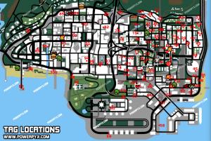 www.thegamer.com GTA San Andreas: All Gang Tag Locations