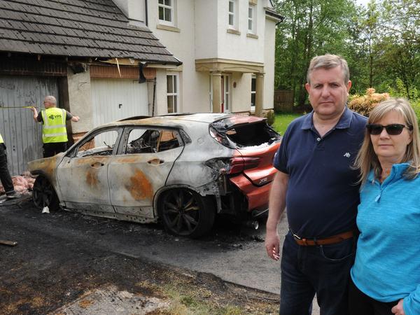 Councillor targeted in fire-bomb attack quits Scottish Tories over election row