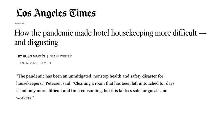 How the pandemic made hotel housekeeping more difficult — and disgusting