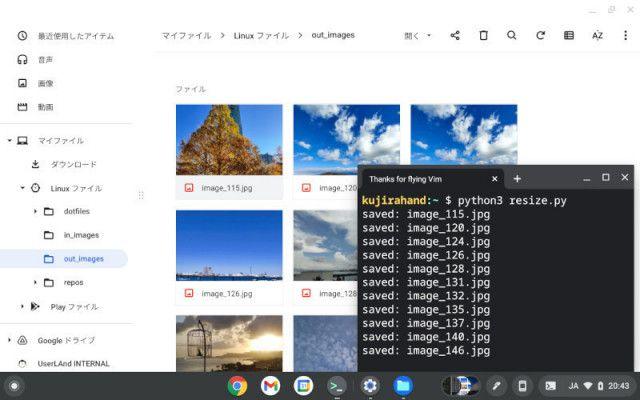 ゼロからはじめるPython(88) ChromebookとPythonで100枚の画像を正方形に切り抜こう | TECH+ マイナビニュース マイナビ