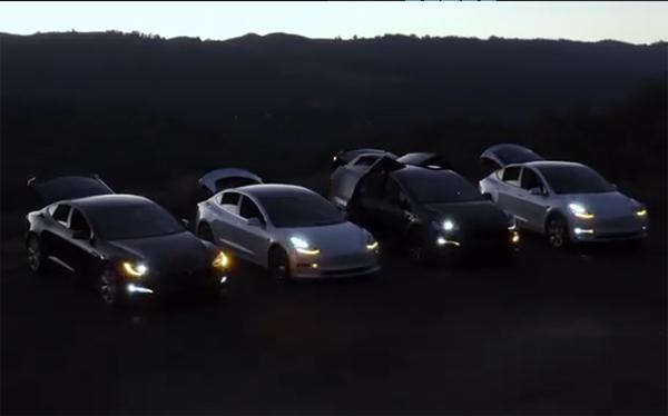Tesla can create a "light show" by flashing lights -Cnet Japan