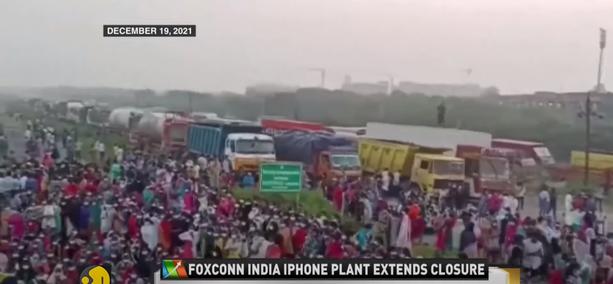 In the iPhone factory dormitory in India, bugs are crawling in the company cafeteria. 250 people got food poisoning