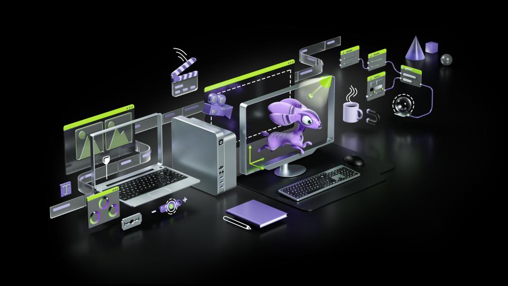 NVIDIA、新しい GeForce ノートPCとデスクトップ、GeForce NOW パートナー、ならびにクリエイター向け Omniverse を通じて、リーチを拡大 