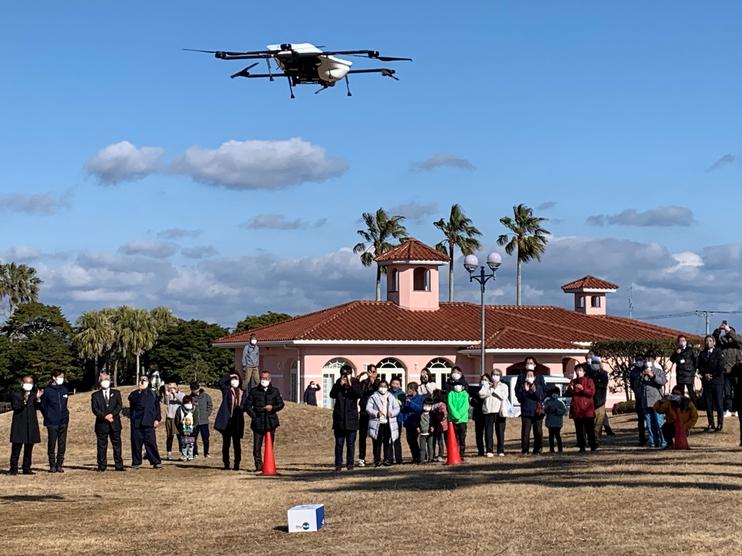 "Delicated drone logistics with local shopping streets" for the construction of a new smart logistics that contributes to the solution of regional issues in Katsuura City, Chiba Prefecture