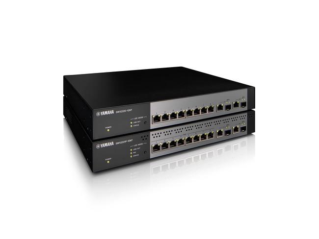 2.5 Gigabit/10 Gigabit compatible Yamaha Smart L2 switch "SWX2220-10NT", Yamaha Smart L2 POE Switch "SWX2221P-10 Nt" which is ideal for speeding up wireless LAN environments.