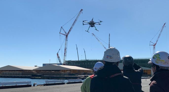 Continuing the regulations of administrative needs, such as the Ministry of Land, Infrastructure, Transport and Tourism, and transporting administrative needs, etc., implemented maneuvering courses at Kawasaki Port with a view to procurement of governments | DRONETRIBUNE