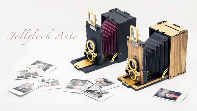 <Compatible with film for check> "Wooden instant camera" with a stylish retro equipment look | Press release from Kibidango Co., Ltd.