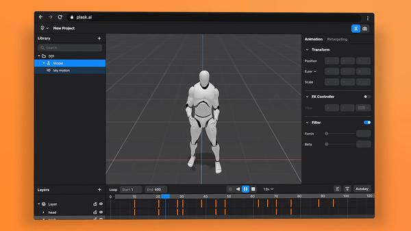 既存動画やWebカメラからモーションキャプチャできる無償のWebサービス - PC Watch
