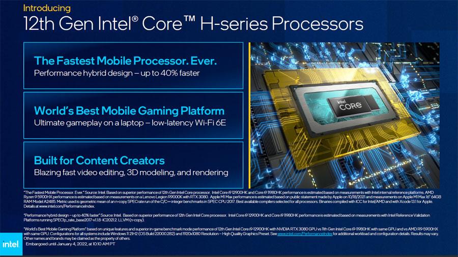 Engadget Logo
エンガジェット日本版 インテル、第12世代Core i9はM1 Maxを超える最速モバイルCPUと主張