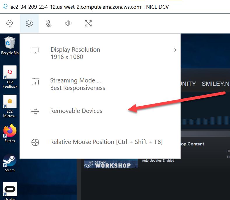 EC2とNICE DCVを使ったOculus Quest2でのアプリ実行、開発環境の構築 | Amazon Web Services ブログ 