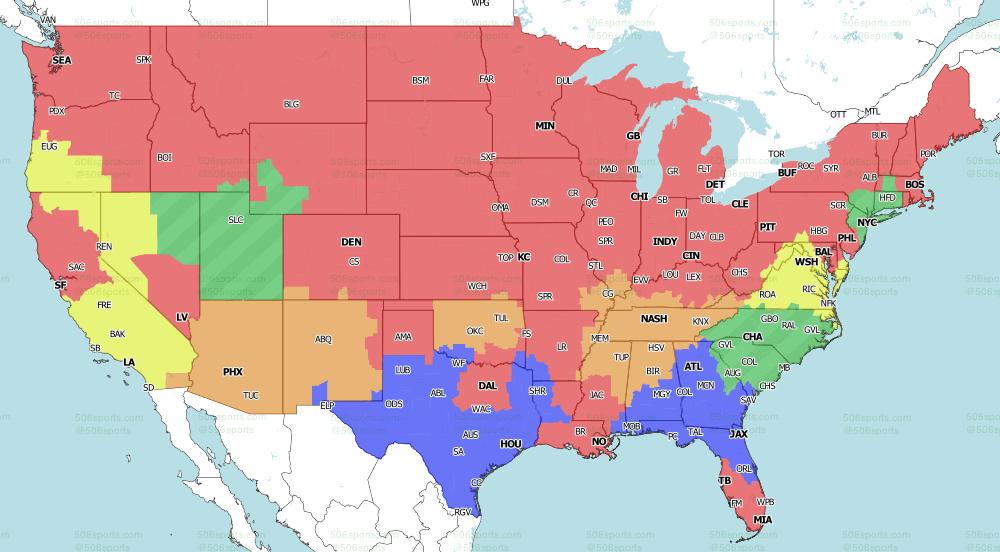 NFL Week 1 coverage map: TV schedule for CBS  - Sporting News 