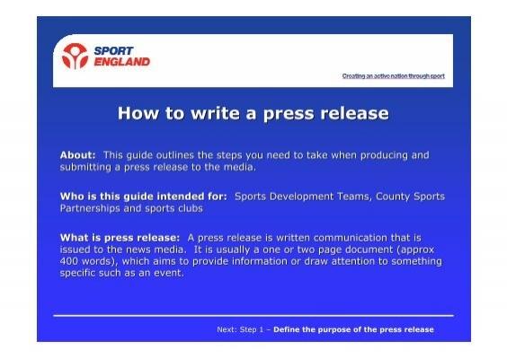 How to Write a Powerful Press Release - HERO Sports News 