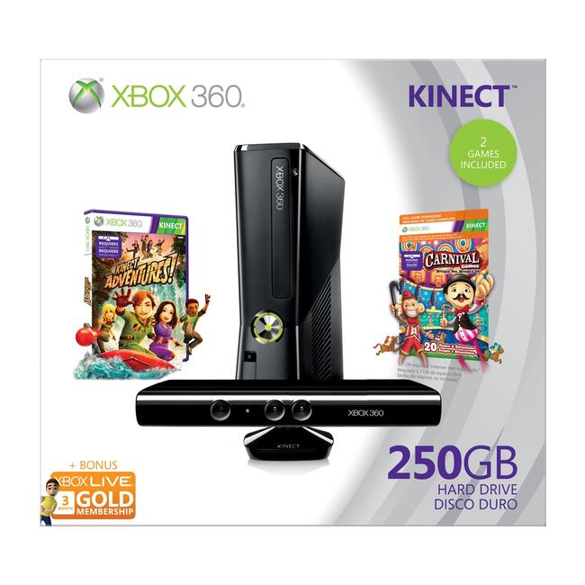 Amazon.com: Xbox 360 250GB Holiday Value Bundle with Kinect 