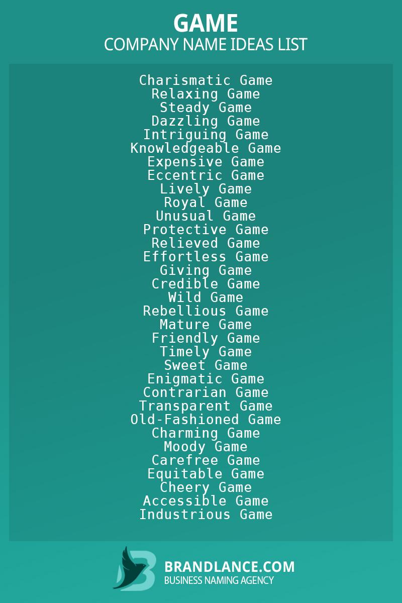 Video Game Company Name Generator + (Instant Availability Check) 