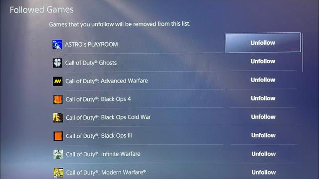 How To Unfollow Games On The PlayStation 5