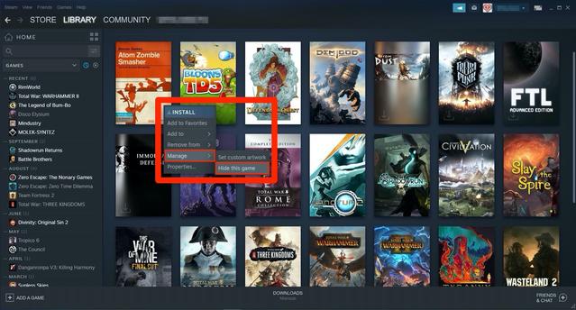 How to Hide or Remove a Game From Your Steam Library