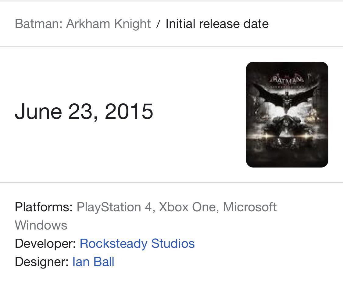 4 years since Batman: Arkham Knight: What the hell is  
