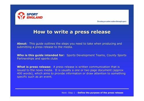 How to Write a Sports-Related Press Release | SportsRec