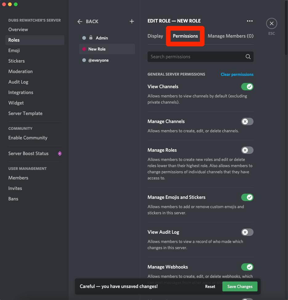 How to add roles to your Discord server on a computer or 