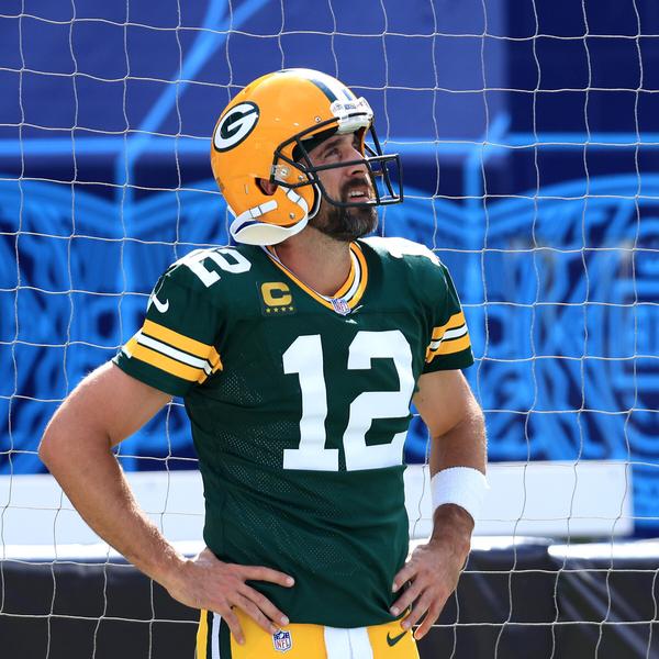 Packers' Aaron Rodgers reacts to being thumped by Saints in  