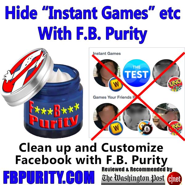 F.B. Purity Features - FBP : Clean up and Customize Facebook 