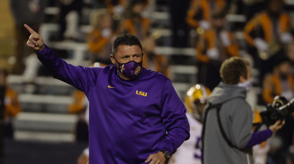 What Ed Orgeron said after LSU's blowout loss to Alabama