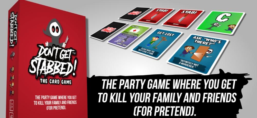 Horror Highlights: DON'T GET STABBED! Party Card Game, BLACK 