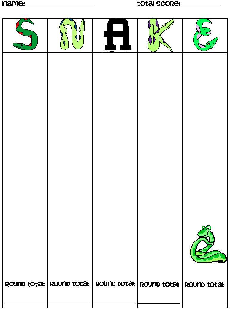 Guided Math: SNAKE - A Whole Class Dice Game