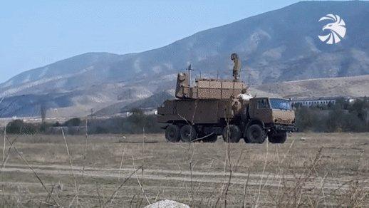 A new video of the Armenian air defense system, Tor-M2KM, which is clashing with hostile air targets during the Nagorno Karabakh war in 2020