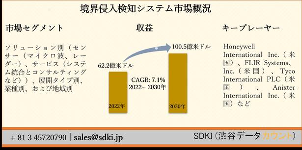 境界侵入検知システム市場ーソリューション別（センサー（マイクロ波、レーダー）、サービス（システム統合とコンサルティングなど））、展開タイプ別、業種別、および地域別ー世界的な予測2030年 