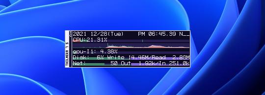 The system monitor "THILMERA 7" is completely free -releases the function of the share of share