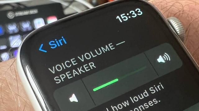 Apple Watch volume control