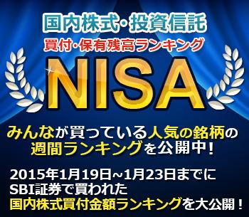 [NISA account] What is the popular brand that everyone is buying?
It was bought by SBI SECURITIES from 1/17 to 1/21 in 2022
The purchase price ranking of domestic stocks is open to the public!