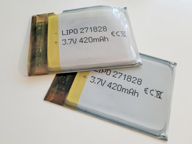 Lithium polymer rechargeable battery-like clear file "lipo file" that can be convinced by experienced users