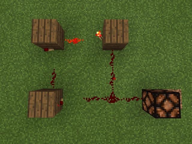 [Minecraft PE strategy] Redstone circuit Blink/Double Lock Edition 