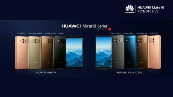 Huaweiが「Mate 10」「Mate 10 Pro」を発表　Proは日本でも発売予定：AIプロセッサを搭載