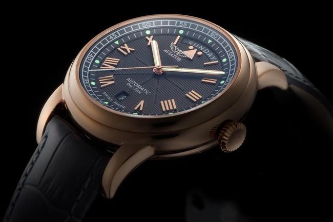 Swiss watch brand AVIAOR (aviator), 40 from daydate 41 models in Japan limited MOONROCK color!