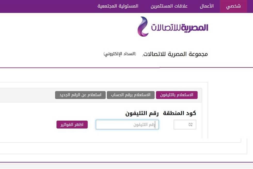 الاستعلام عن فاتورة النت we برقم التليفون الأرضي.. الشركة المصرية للاتصالات 