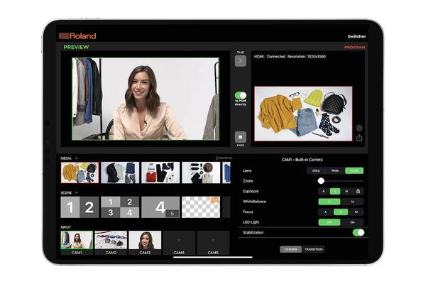 Introducing an iPad app that expands the functionality of Roland video switchers