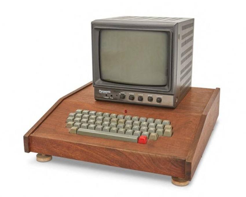 The first computer produced by Apple is sold at a fictional value