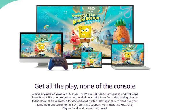 Amazon Cloud Gaming Luna Supports Chromebooks and Fire Tablets