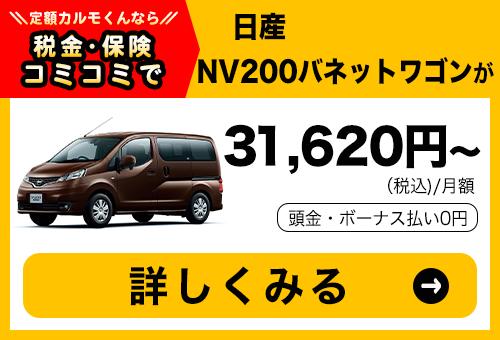  NV200バネットワゴンの安全性能を確認！どのサポカーに該当する？ 