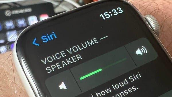 How do you control the sound of the Apple watch and its types ... and also "Siri"?