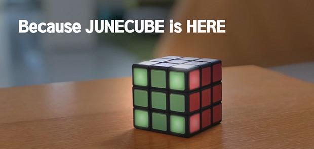 新しいものづくりがわかるメディア LEDが解き方を教えてくれる——スマートルービックキューブ「JUNECUBE」 