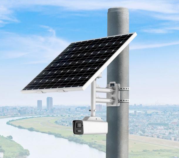 A new "solar power -type security camera" that allows you to check the status of remote areas by battery -driven and wireless communication even in the event of a disaster