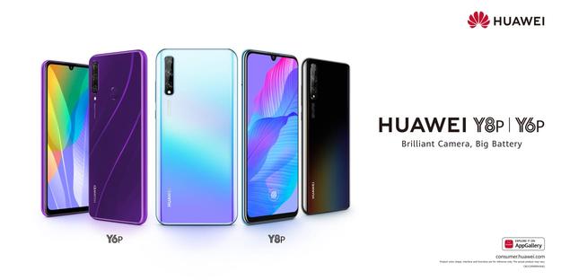 هاتفا Huawei Y8p وHuawei Y6p متوفران في الأردن 