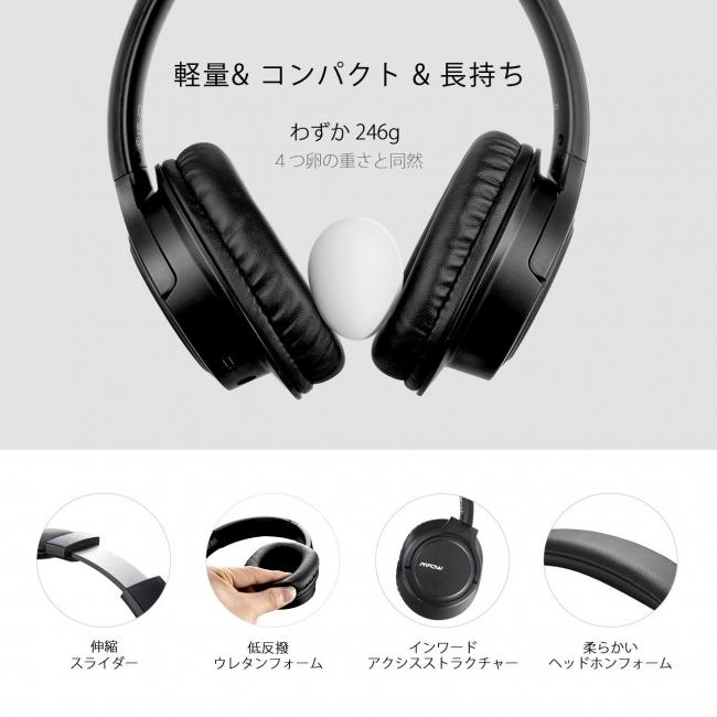 【MPOW】3,000円以下でAmazonベストセラー1位のワイヤレスヘッドホンH7が20%OFF！高音質&外出先での利用も快適♪ 企業リリース 