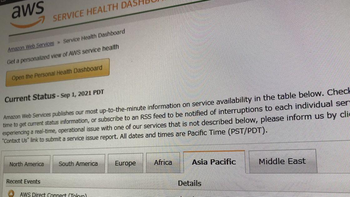AWSのネットワーク接続障害が約6時間後に復旧、ANAやドコモなどに影響