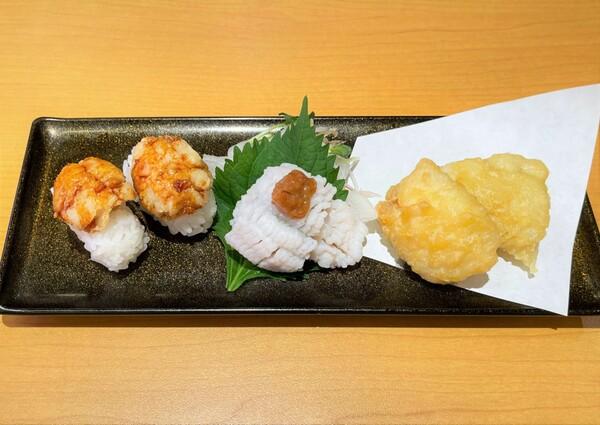 ASCII Gourmet Is this price!? Sushiro "Domestic nature Homo" hot water draw, tempura in one dish!It was good