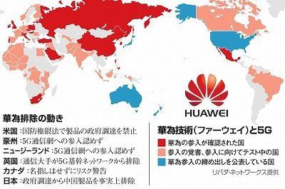 コラム：中国ファーウェイ、打ち砕かれる「５Ｇ世界制覇」の夢 